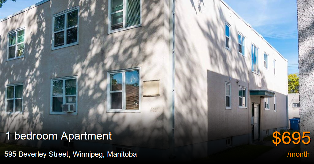 595 Beverley Street, Winnipeg Apartment for Rent