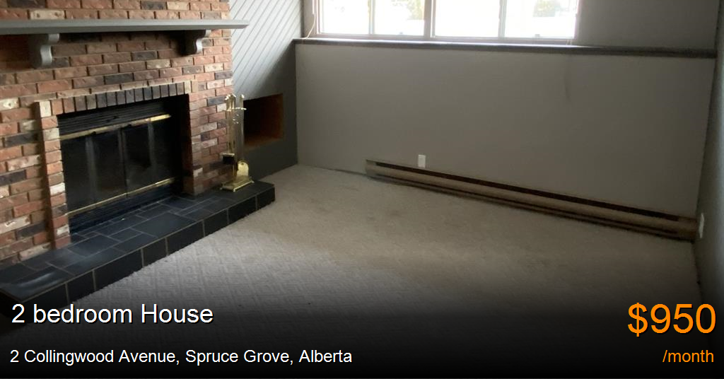 2 collingwood avenue, spruce grove House for Rent
