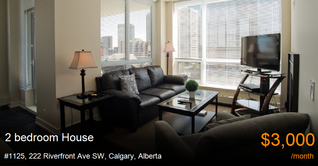 1125, 222 riverfront ave sw, calgary House for Rent