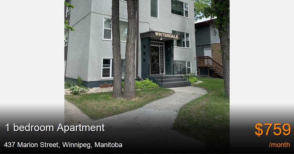 437 marion street, winnipeg Apartment for Rent