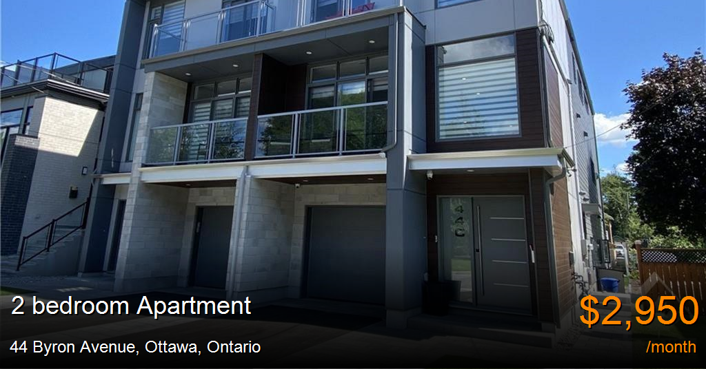 44 Byron Avenue, Ottawa Apartment for Rent