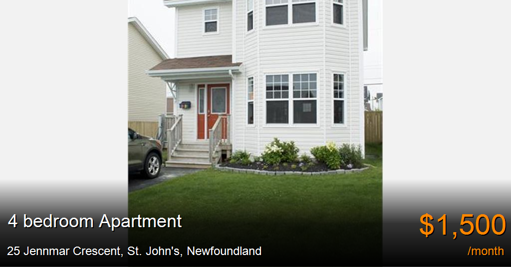 25 Jennmar Crescent, St. John's Apartment for Rent
