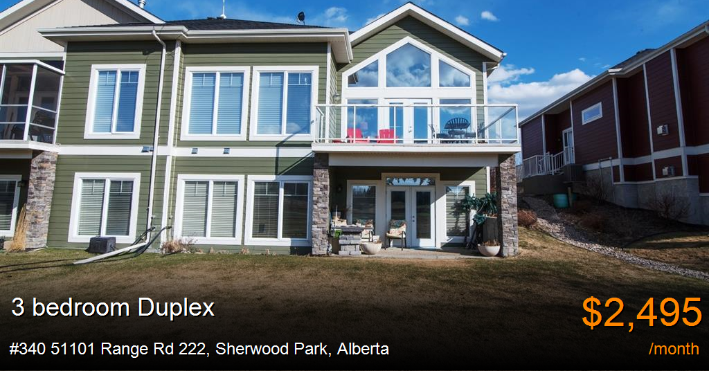 340 51101 Range Rd 222, Sherwood Park Duplex for Rent