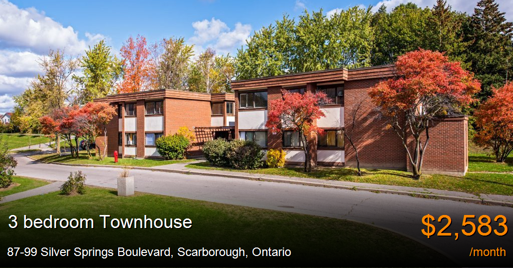 87-99 Silver Springs Boulevard, Scarborough - Townhouse for Rent