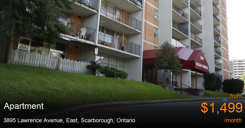 3895 Lawrence Avenue, East, Scarborough Apartment for Rent