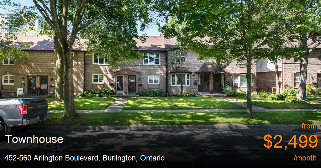 452560 Arlington Boulevard, Burlington Townhouse for Rent