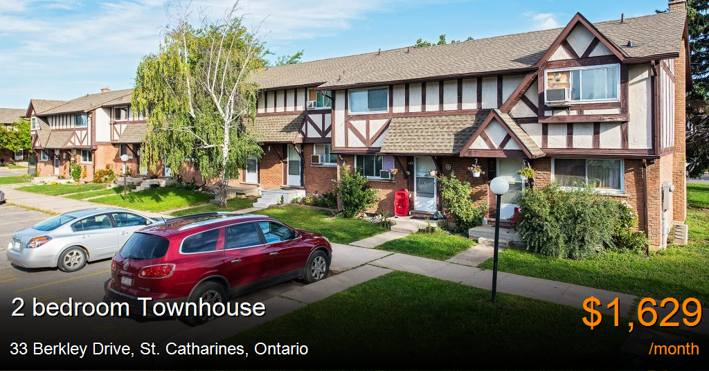 33 Berkley Drive, St. Catharines Townhouse for Rent