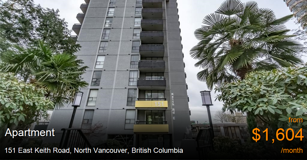 151 East Keith Road, North Vancouver Apartment for Rent