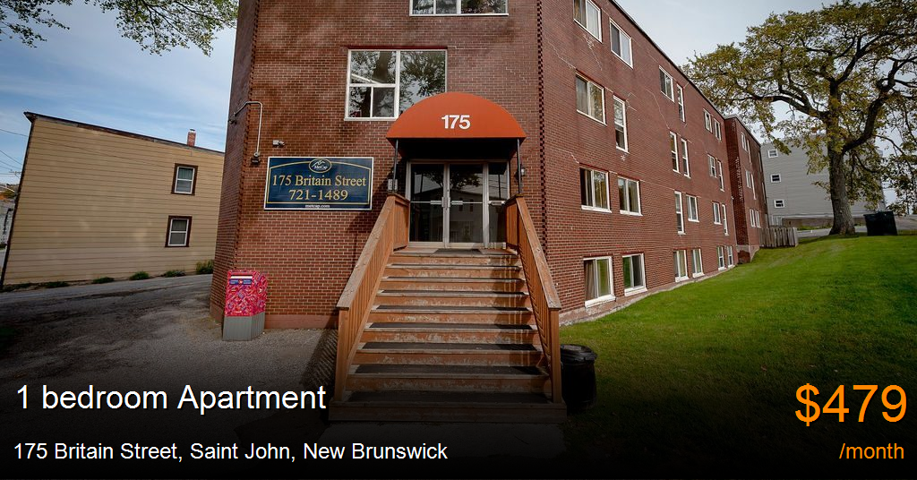 175 Britain Street, Saint John Apartment for Rent