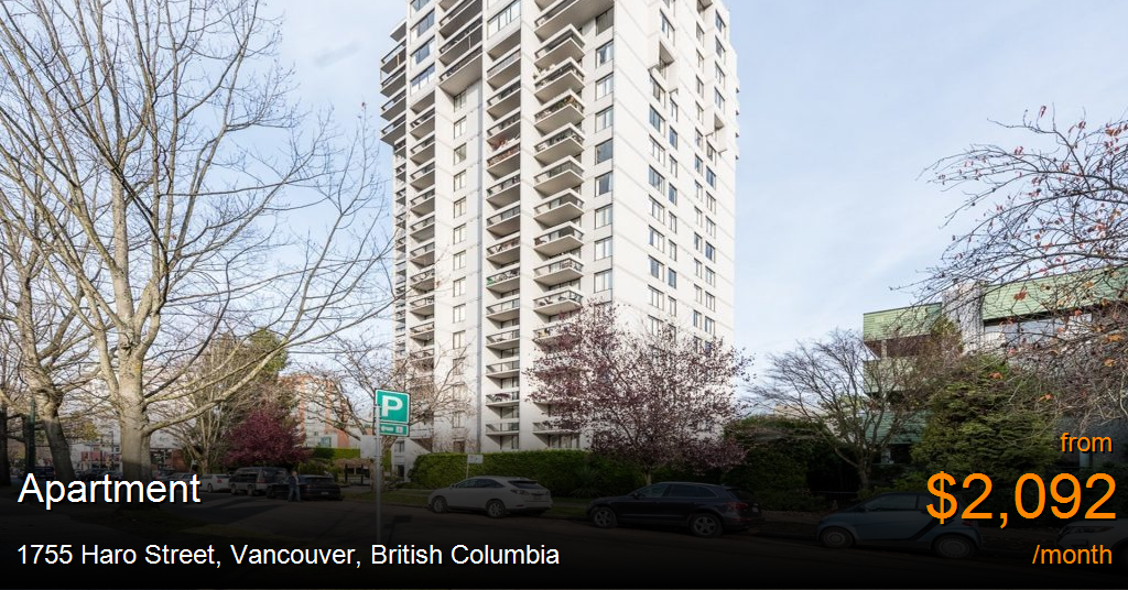1755 Haro Street, Vancouver Apartment for Rent