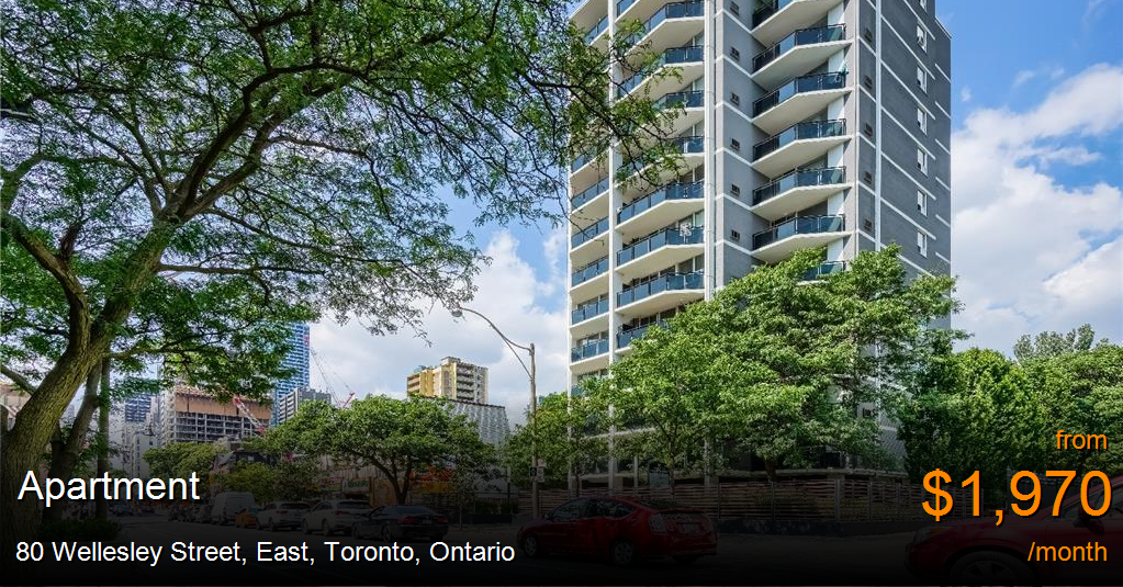 80 Wellesley Street, East, Toronto - Apartment for Rent