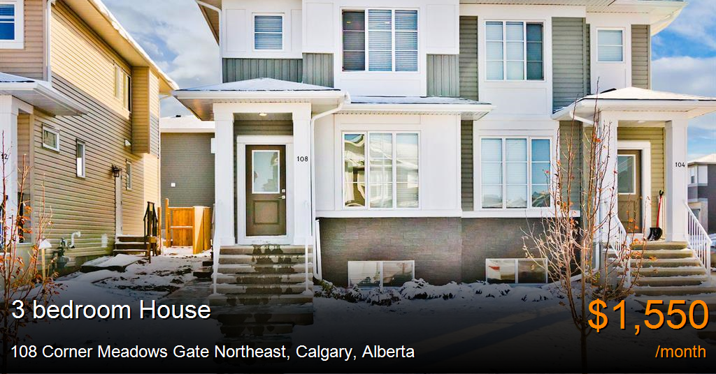 108 Corner Meadows Gate Northeast, Calgary House for Rent