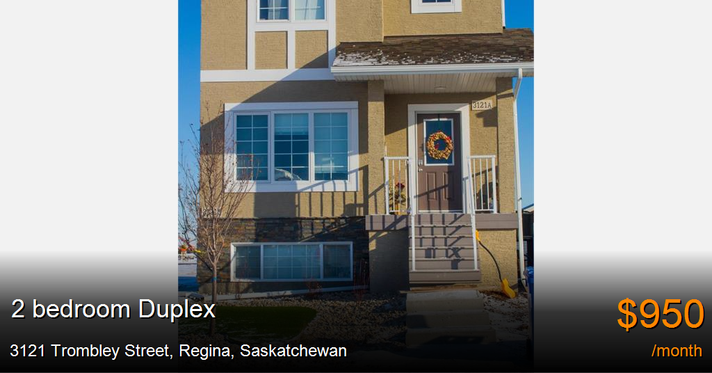 3121 Trombley Street, Regina Duplex for Rent