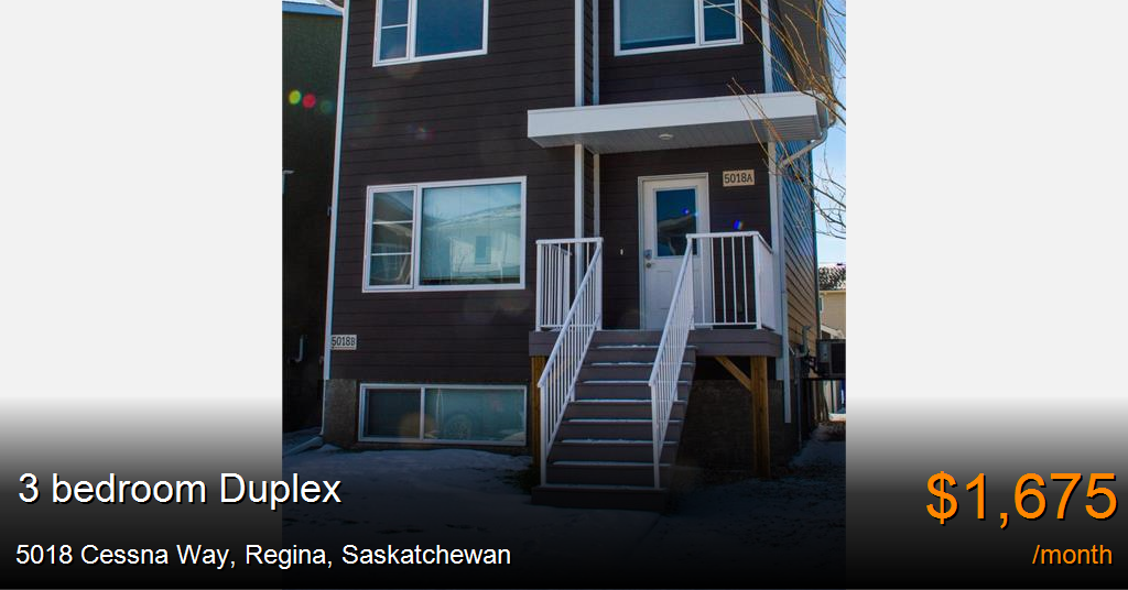 5018 Cessna Way, Regina Duplex for Rent