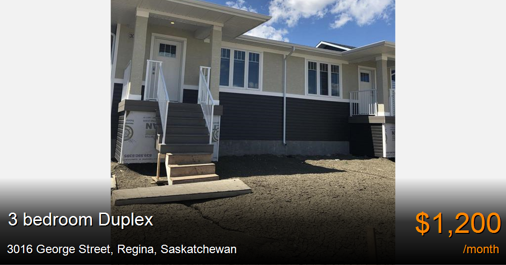 3016 Street, Regina Duplex for Rent