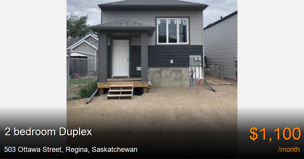 503 Ottawa Street, Regina Duplex for Rent