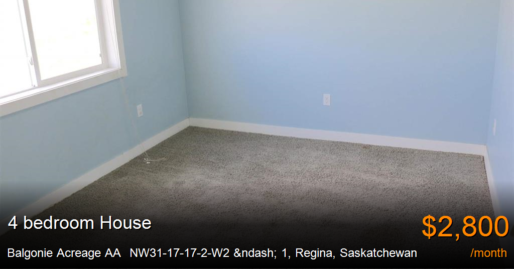 balgonie acreage aa nw3117172w2 1, regina House for Rent