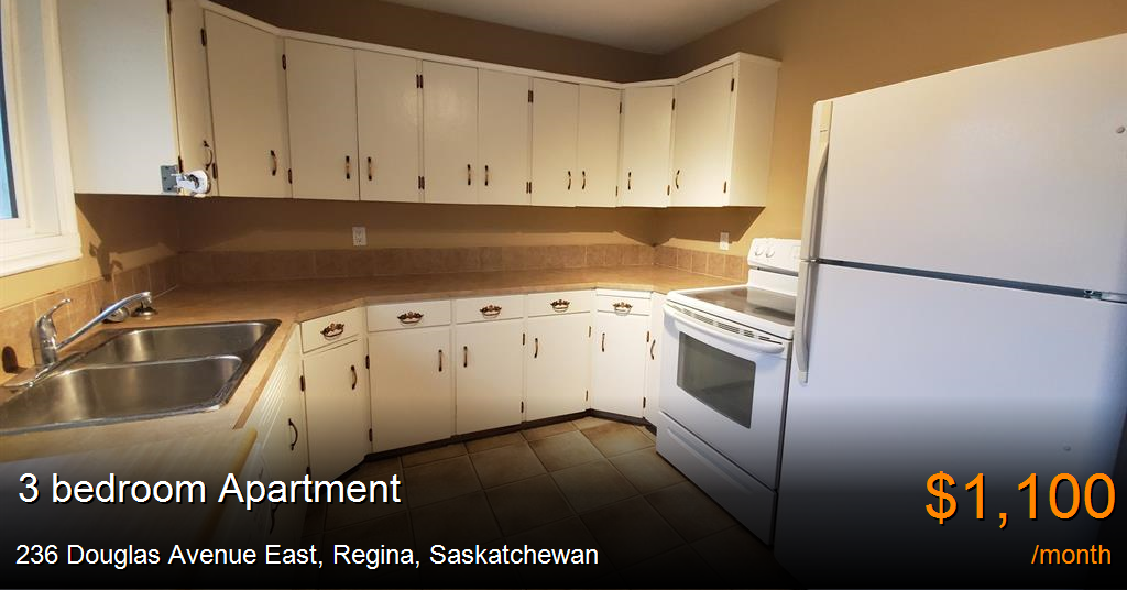 236 Douglas Avenue East, Regina Apartment for Rent
