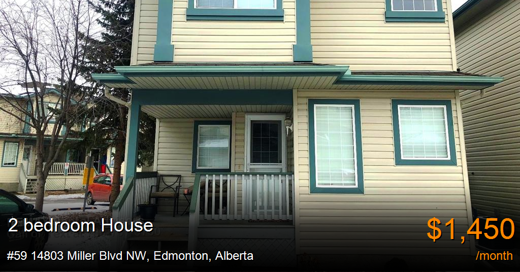 59 14803 Miller Blvd NW, Edmonton House for Rent