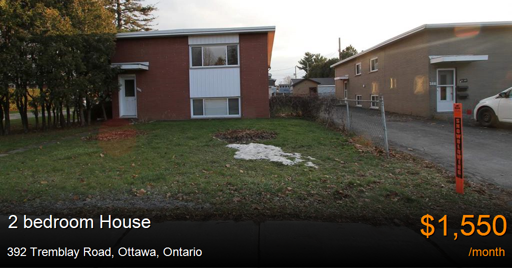 392 tremblay road, ottawa House for Rent