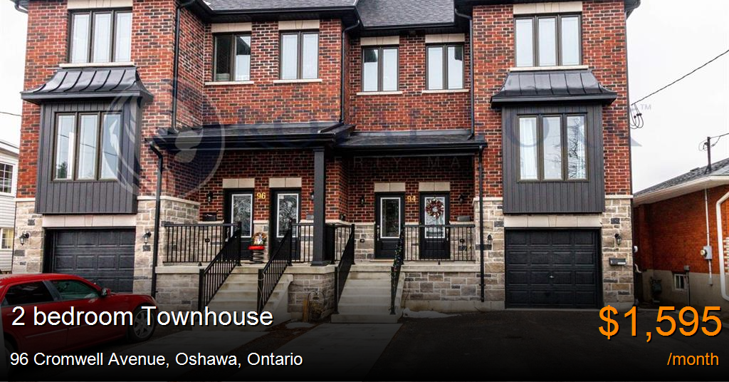 96 Cromwell Avenue, Oshawa Townhouse for Rent