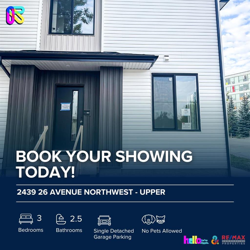 2439 26 Avenue Northwest - Upper