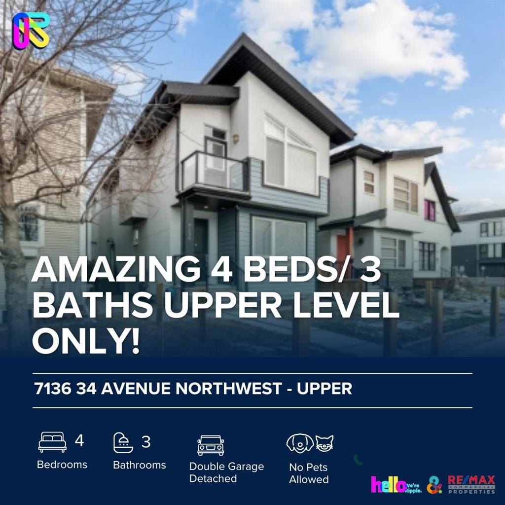 7136 34 Avenue Northwest - Upper